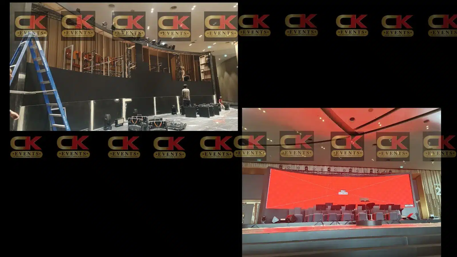 Klang Valley award ceremony LED screen setup