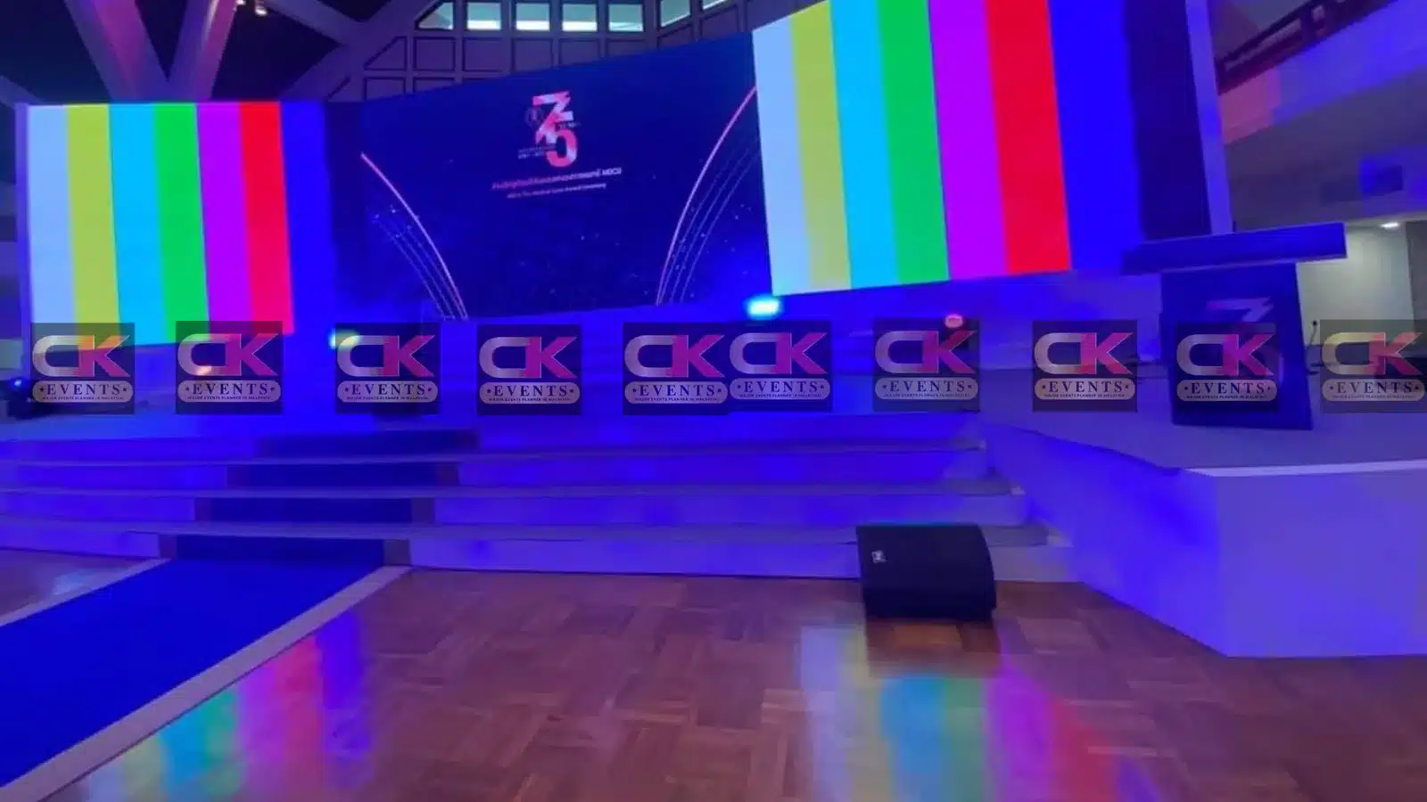 Kuala Lumpur indoor curved LED screen backdrop for gala dinner