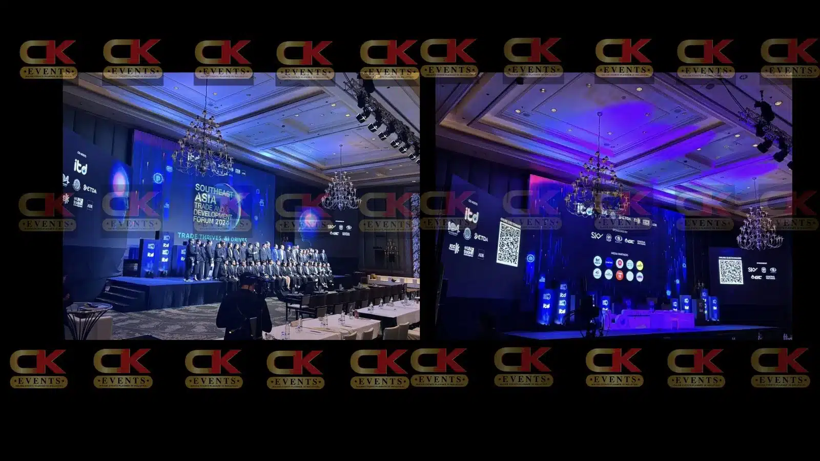 Kuala Lumpur centre LED screen with side display pillars