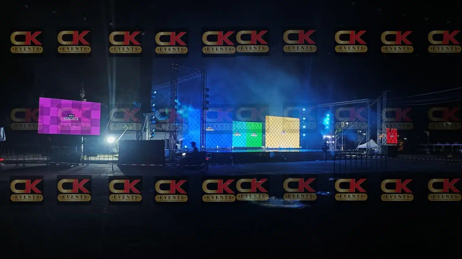 Kuala Lumpur ballroom LED screen with lighting rig