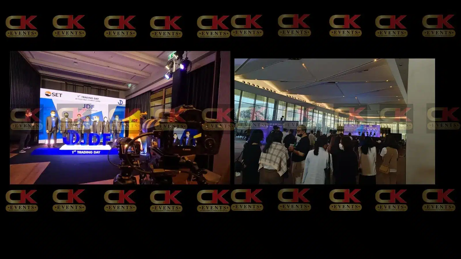 Kuala Lumpur banquet seating with long LED wall